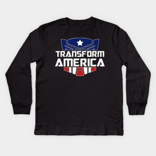 Patriotic American Proud American USA Political Election 2024 Meme Kids Long Sleeve T-Shirt